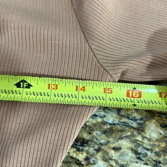 Reformation Ribbed High Neck Open Back Bodysuit Size L - Picture 7 of 8